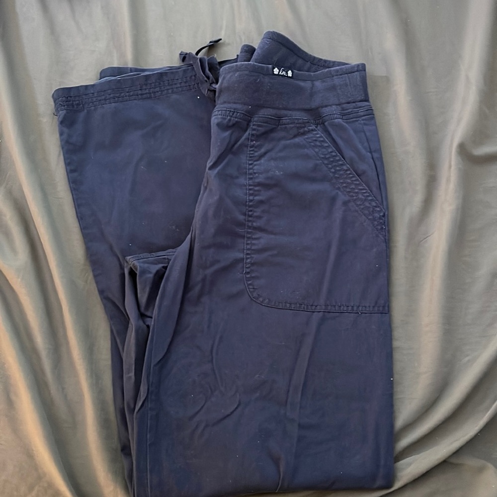 Koi navy blue small tall scrub pants